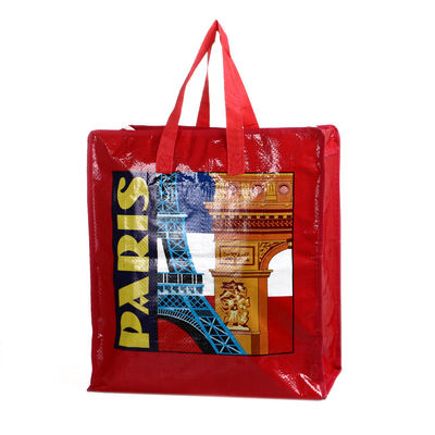 품질  Laminated Paris Design PP Woven Shopping Bag Laminated Pp Woven Bag 공장