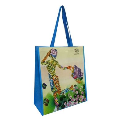 30~50cm 재활용 Pp 직물 쇼핑 가방 사용자 지정 재사용 식료품 가방