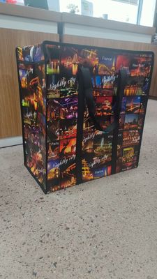 채소 를 위한 내구성 있는 래미네이트 된 직물 봉지 재사용 가능 하고 오래 지속 가능 재활용 가능