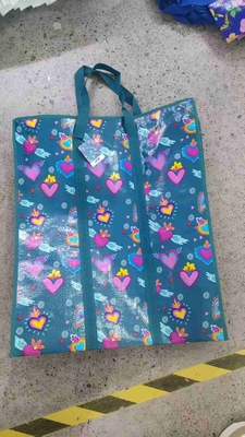 환경 친화적 인 구매자를위한 사용자 정의 및 방수 접이식 재사용 쇼핑 가방